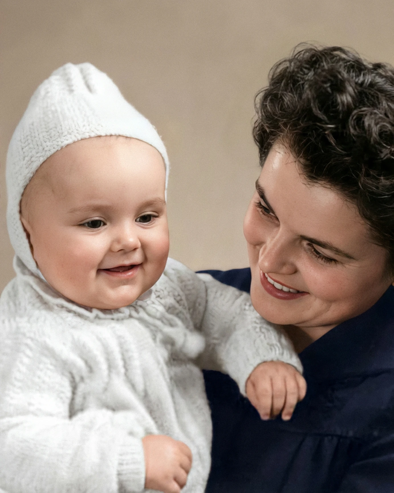 Colorized and restored military portrait